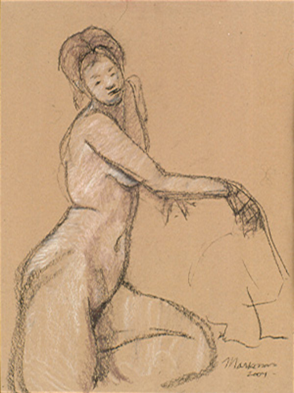 Female Nude Figure Drawing, No. 29 by Lori Markman