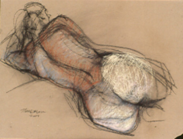 Female Nude Figure Drawing, No. 33 by Lori Markman