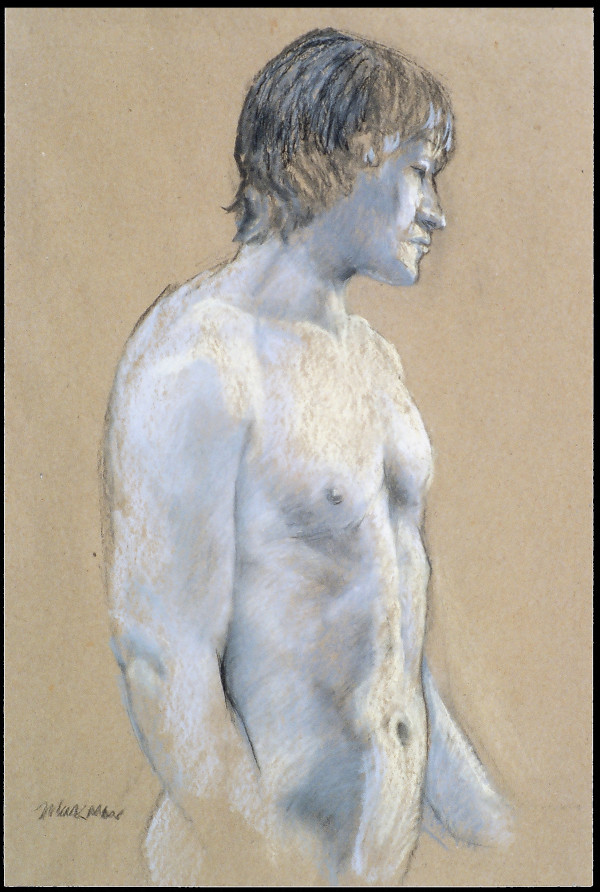 Male Nude Figure Drawing, No. 37