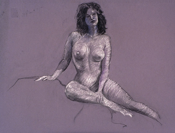 Female Nude Figure Drawing, No. 38