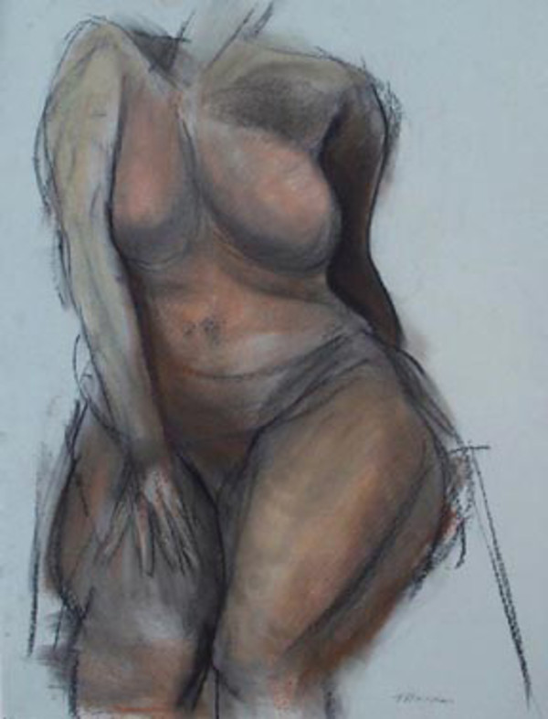Female Nude Figure Drawing, No. 40 by Lori Markman