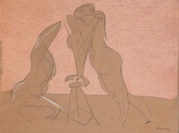 Female Nude Figure Drawing, No. 68