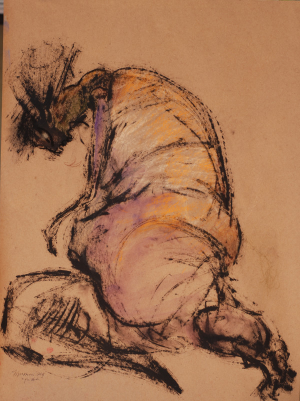 Female Nude Figure Drawing, No. 77 by Lori Markman