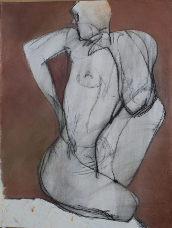 Female Nude Figure Drawing, No. 80 by Lori Markman