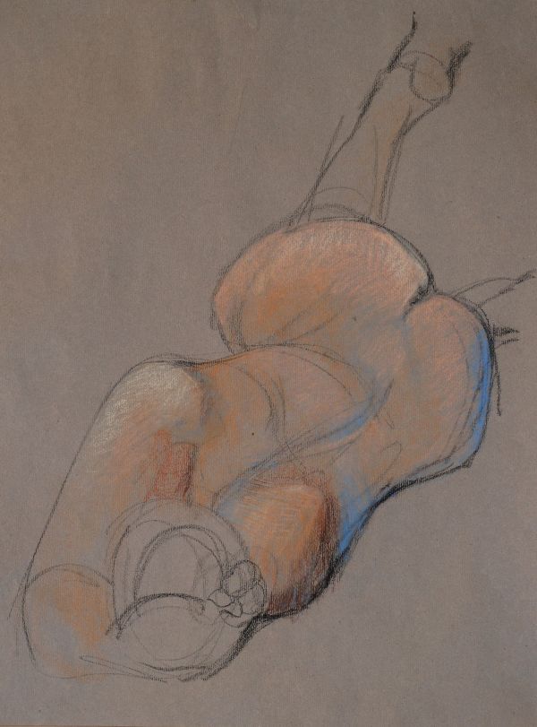 Female Nude Figure Drawing, No. 88 by Lori Markman