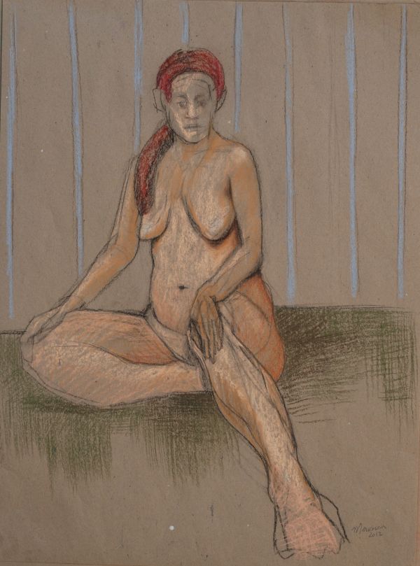 Female Nude Figure Drawing, No. 89 by Lori Markman
