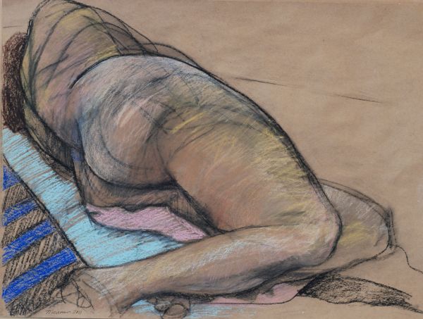 Female Nude Figure Drawing, No. 92 by Lori Markman