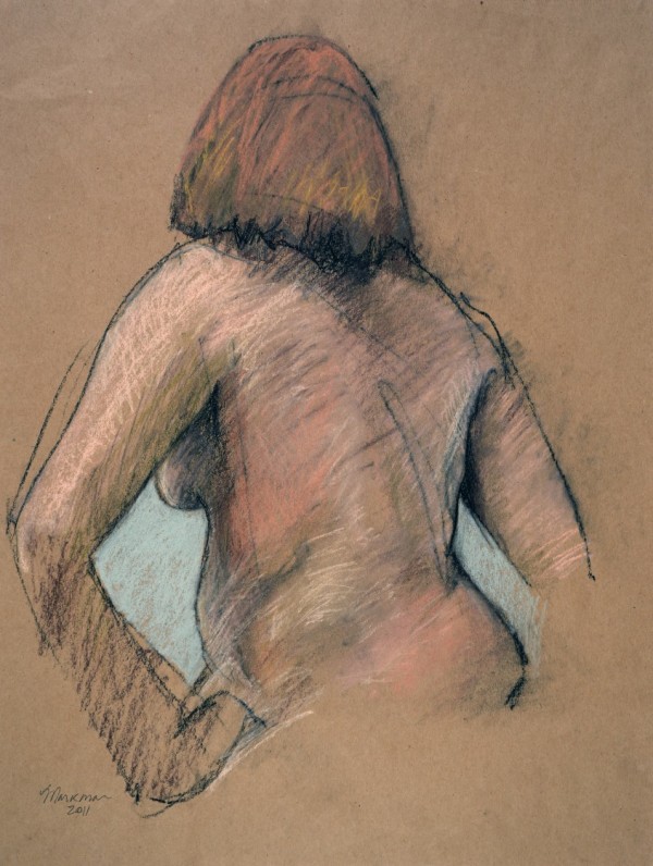 Female Nude Figure Drawing, No. 100 by Lori Markman