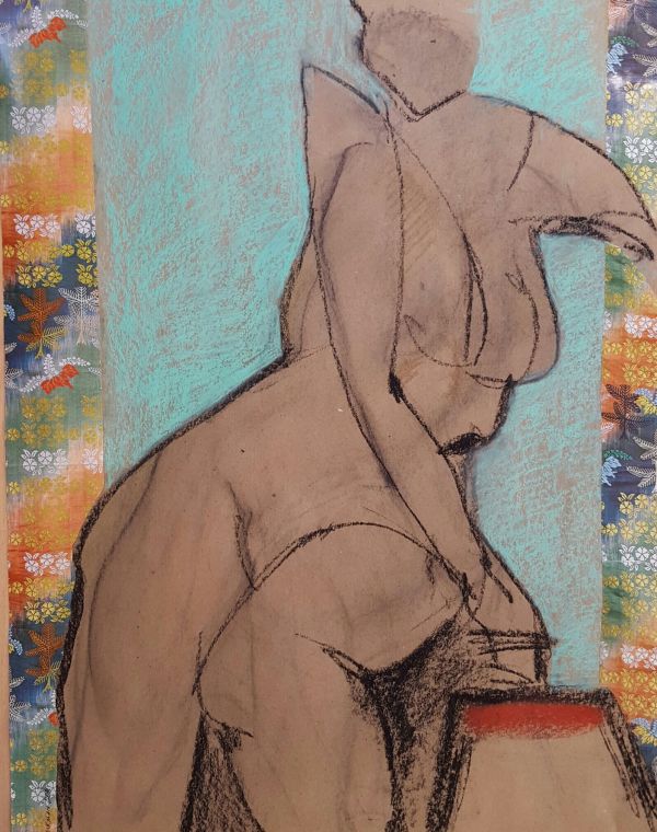 Female Nude Figure Drawing, No. 106 by Lori Markman