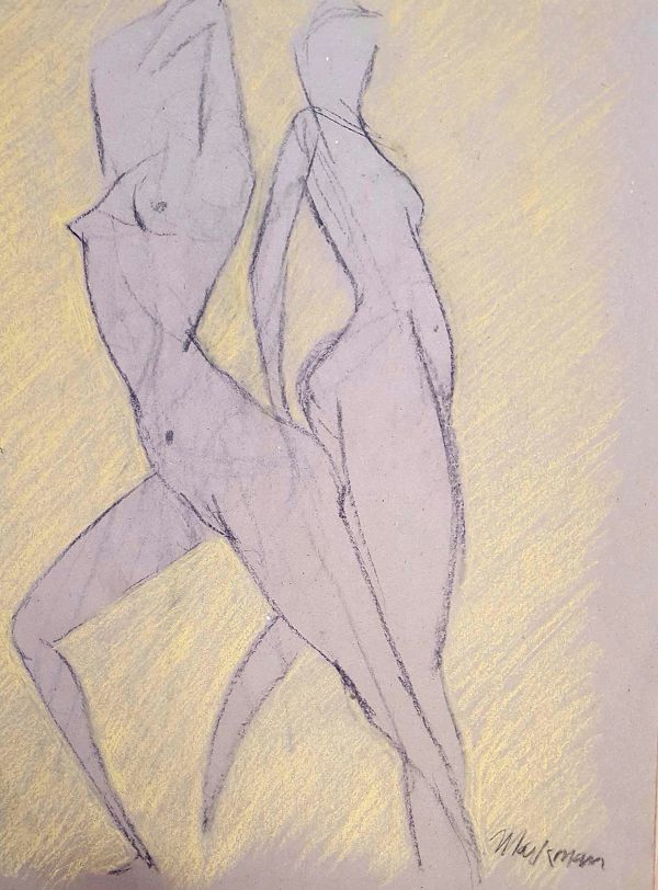 Female Nude Figure Drawing, No. 114 by Lori Markman