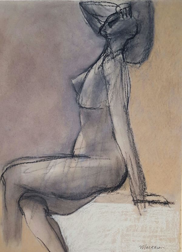 Female Nude Figure Drawing, No. 126 by Lori Markman