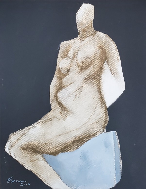 Female Nude Figure Drawing, No. 137 by Lori Markman