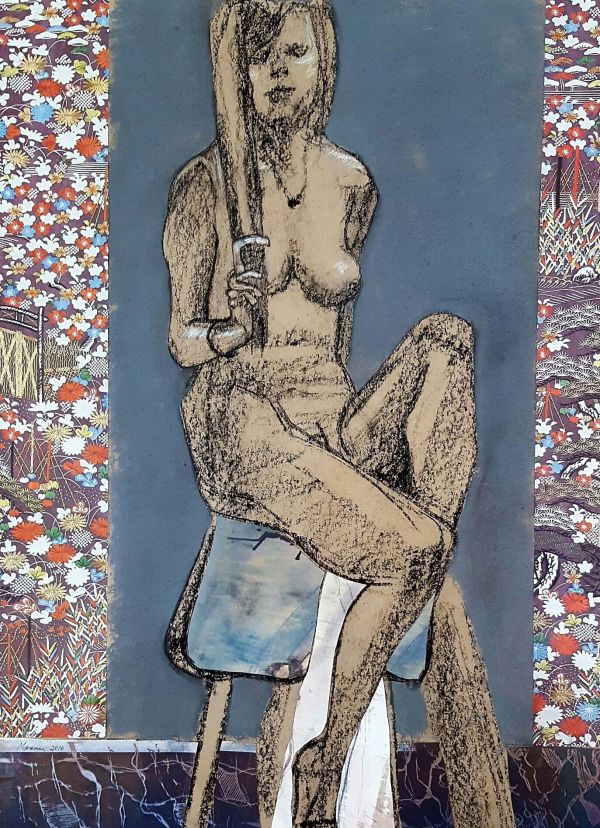 Female Nude Figure Drawing, No. 138 by Lori Markman