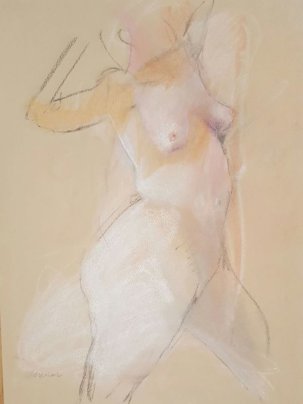 Female Nude Figure Drawing, No. 144 by Lori Markman