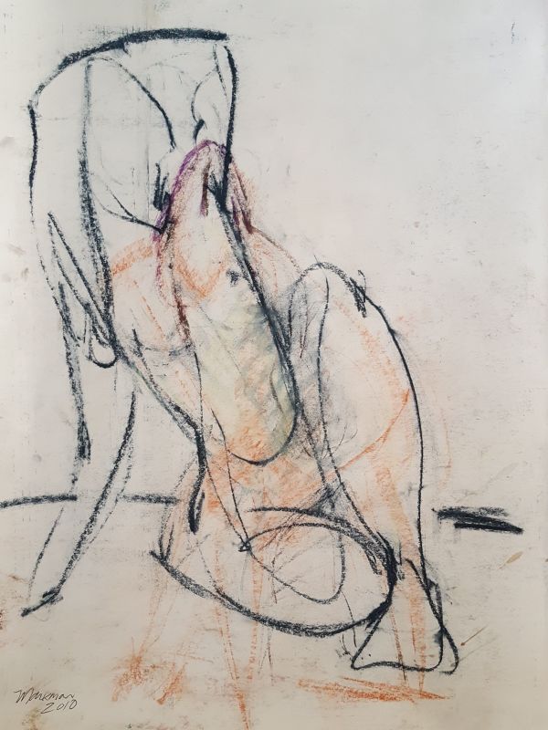 Female Nude Figure Drawing, No. 149 by Lori Markman