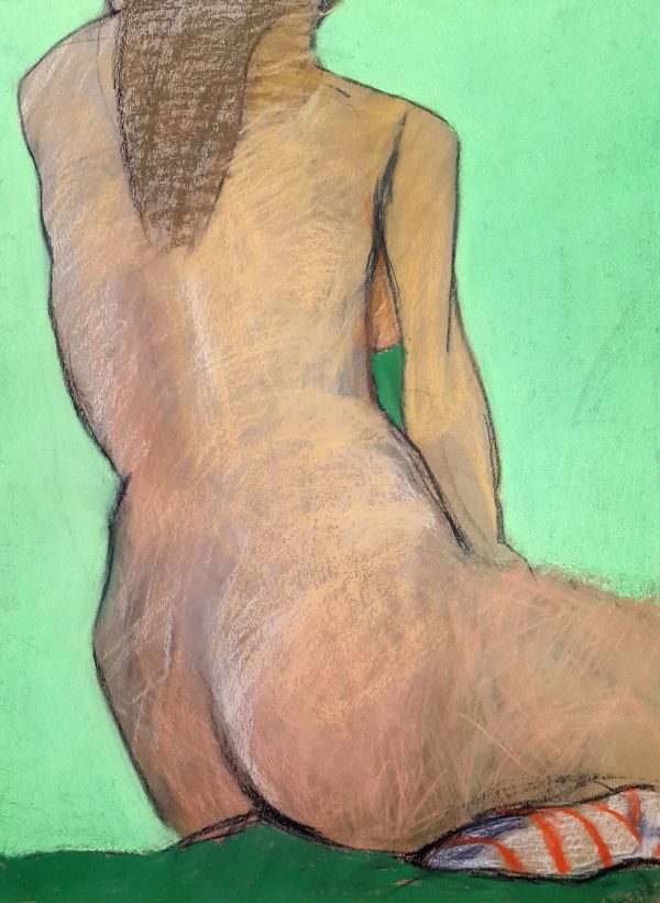 Female Nude Figure Drawing, No. 152 by Lori Markman