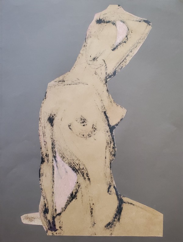 Female Nude Figure Drawing, No. 164 by Lori Markman