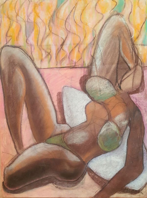 Female Nude Figure Drawing, No. 171 by Lori Markman