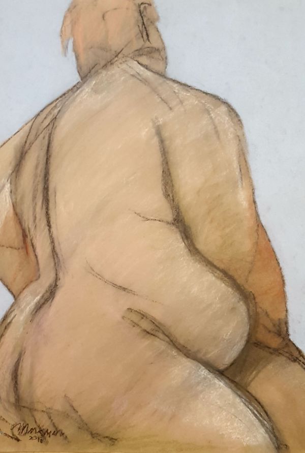 Female Nude Figure Drawing, No. 175 by Lori Markman