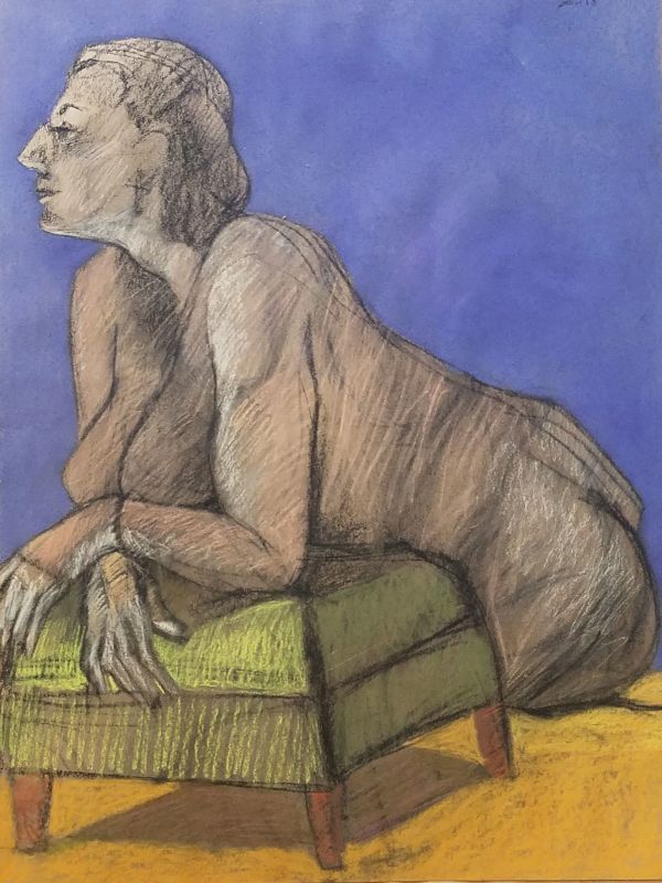 Female Nude Figure Drawing, No. 177 by Lori Markman