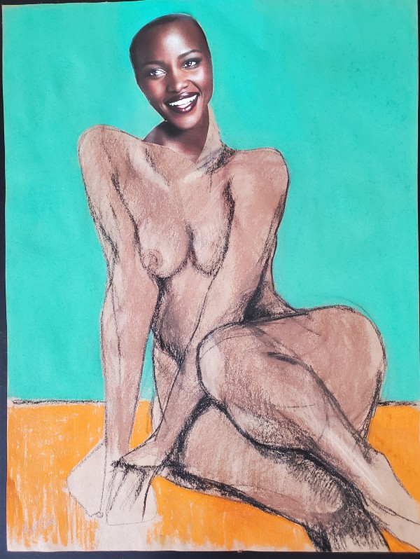 Female Nude Figure Drawing, No. 181 by Lori Markman