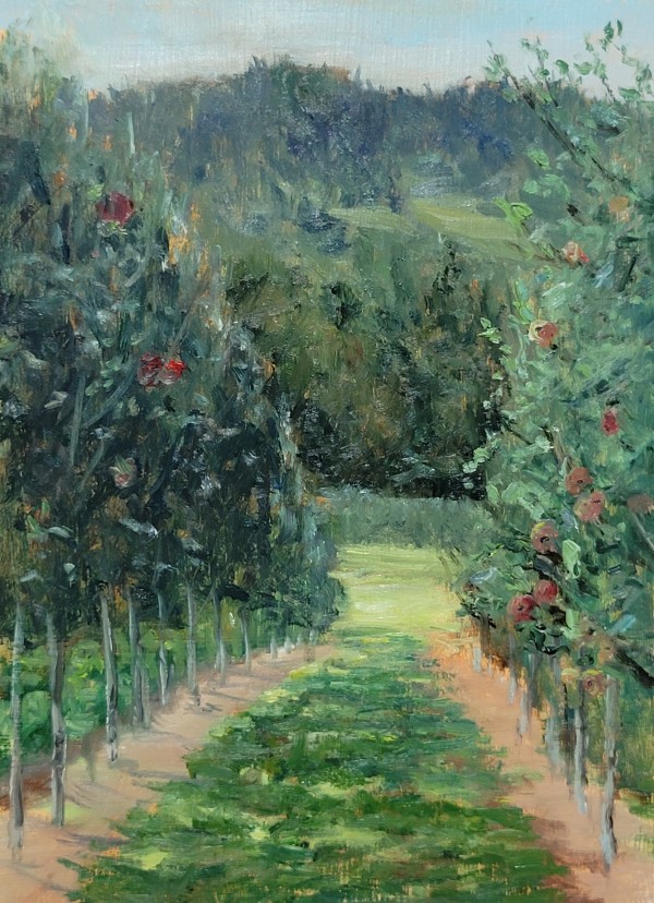 Apple Orchard Quispamsis en Plein Air by Dale Cook