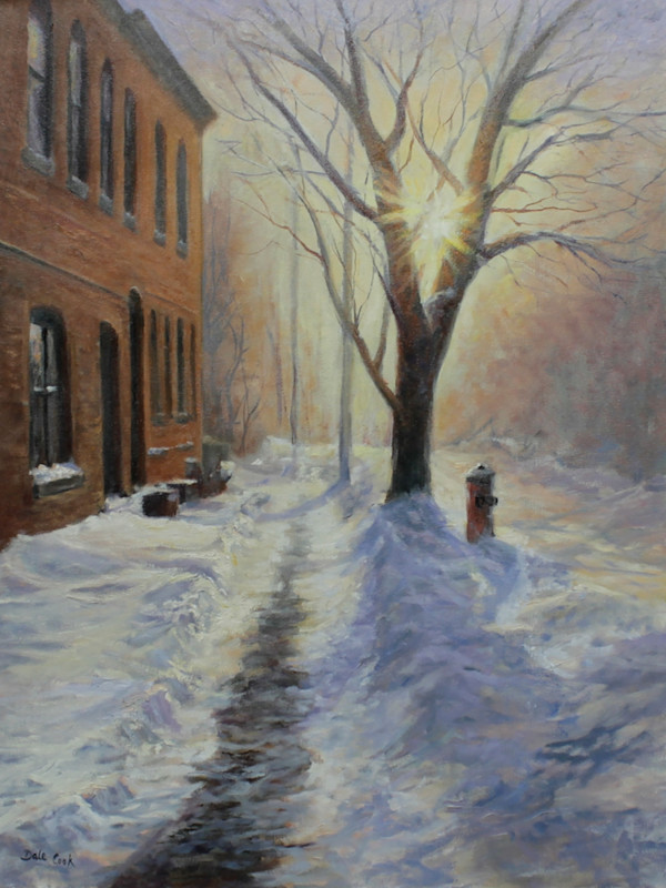 City Sidewalk by Dale Cook