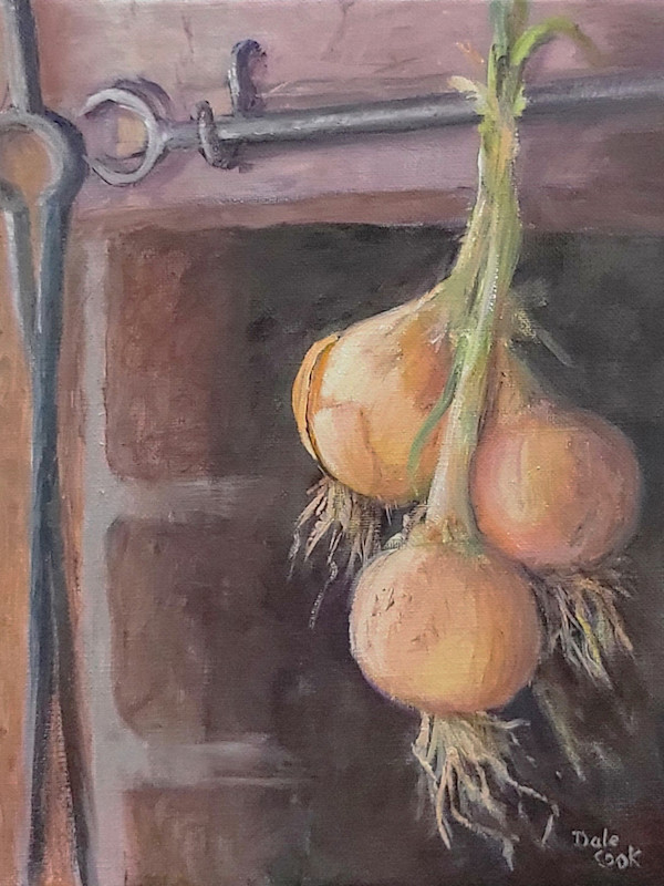 Onions Drying By The Hearth by Dale Cook