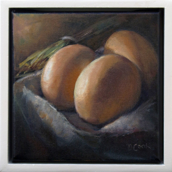 Still Life - Eggs in Basket by Dale Cook