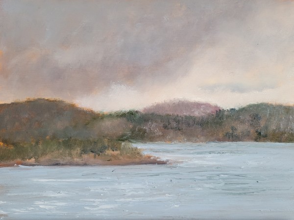 Kennebecasis River From Gondola Point Grocery en Plein Air by Dale Cook