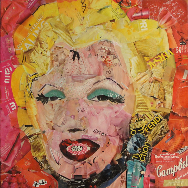 Marilyn in Pink and Yellow by Vera Gierke