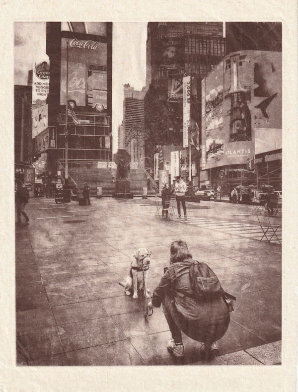 Times Square During Covid 2/10 by Vera Gierke