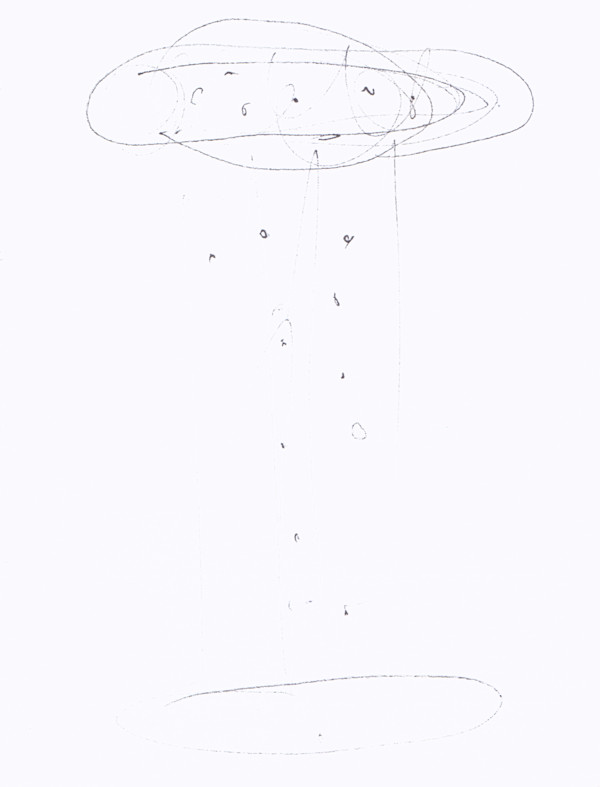 Starry Rain Cloud (Study) by Hannah Luxton