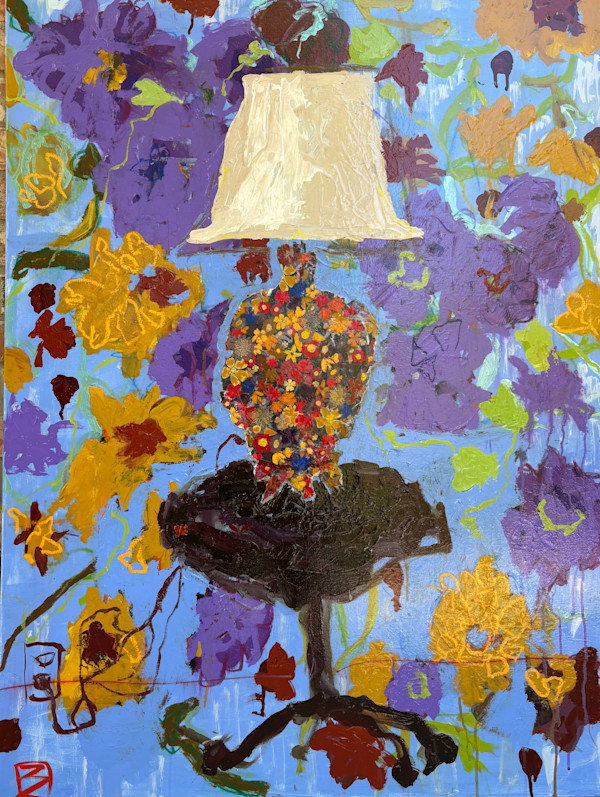 Lamp at the Jazz Cafe by Rhonda Bell Studio