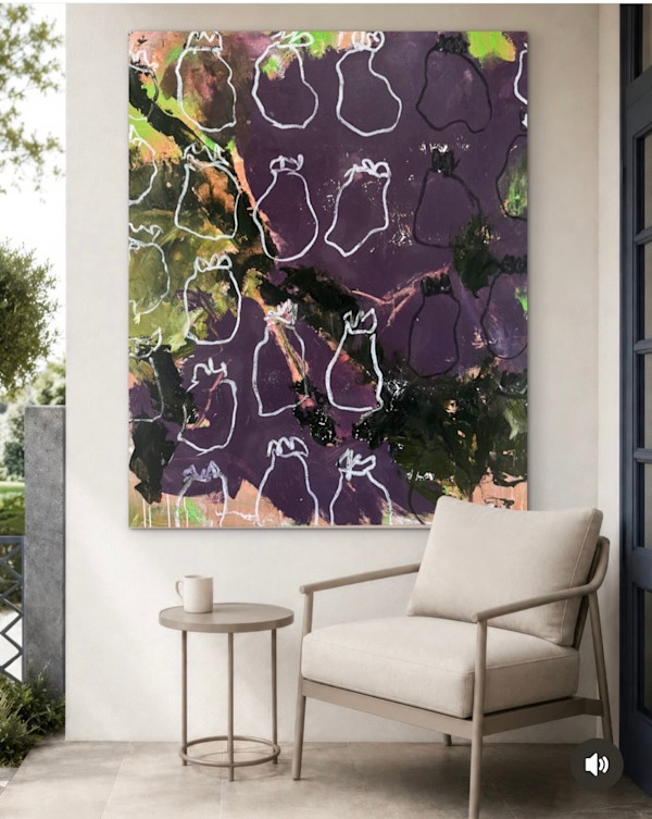 Crown Me Aubergine by Rhonda Bell Studio
