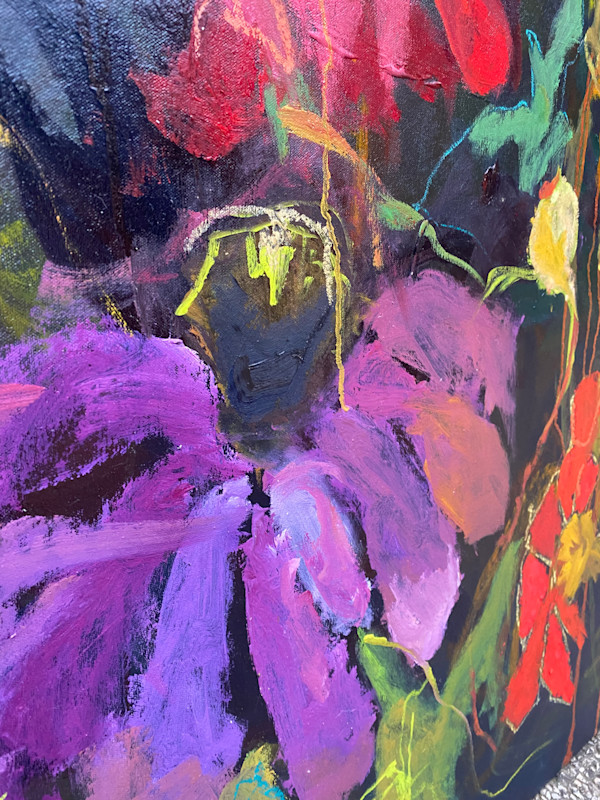 Dark Floral by Rhonda Bell Studio