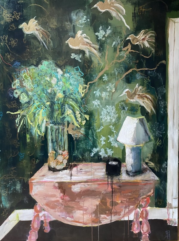 Pink Table by Rhonda Bell Studio