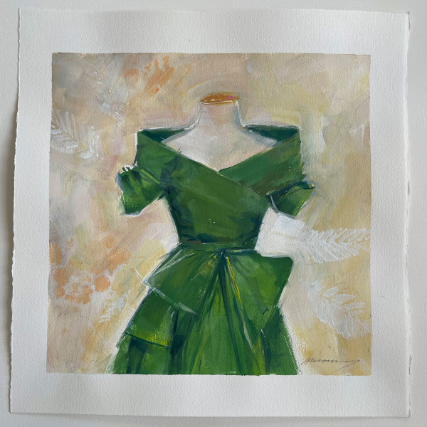 Green Wrap Dior by Patricia Canney