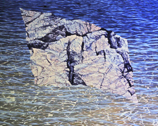 Stone Flag w/ Sea