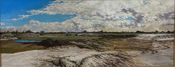 Landscape w Bright clouds by Bruce Marsh