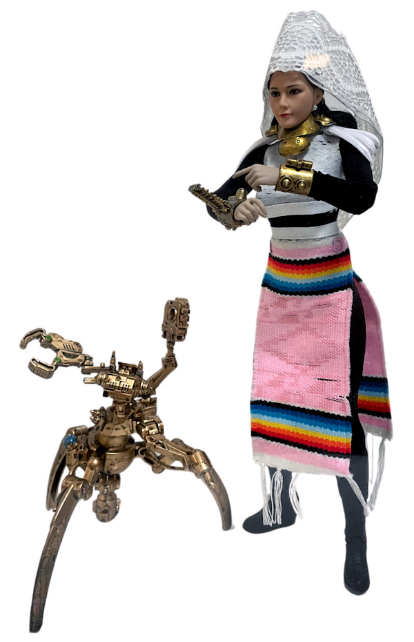 ltlachiyaliz tlen calchihuanih Zapotlacuahtlalianih Nadxiee Lii: Figura de la Zapotecnico Ingeniera Nadxiee Lii: Figure of the Zapoteknical Engineer Nadxiee Lii by Angel Cabrales