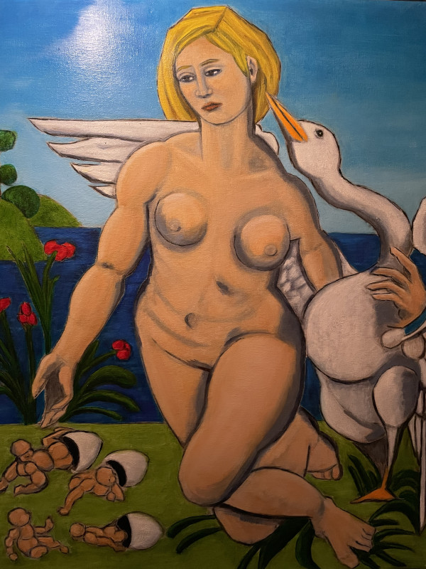 Leda and the Swan by Esteban Guerra