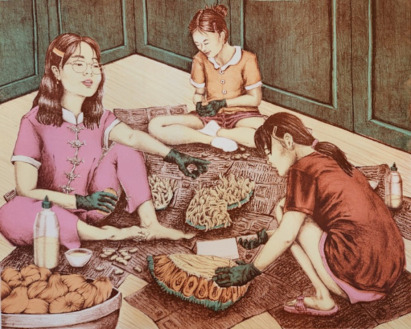 Peeling and Processing by Paige Nguyen