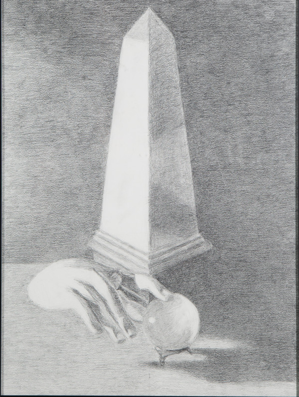 Still Life with Obelisk, Crystal Ball, Broken Hand by Avi Dye