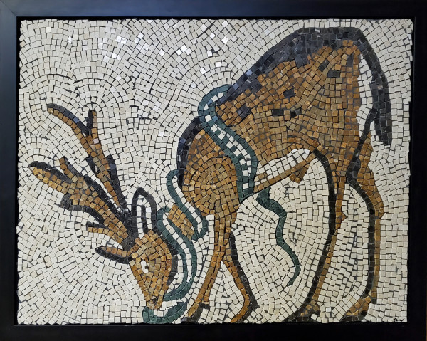 Roman Deer and Snake by Pam