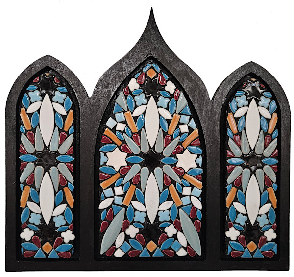 Triptych Arch Zellige by Pam Farris, Image 1.