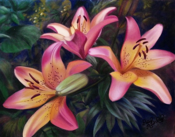 Three Lilies by Patsy Ruth Kroeckel
