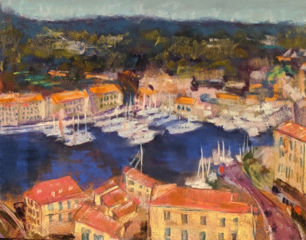 Harbor Scene from Corsica by Lise K Obelenus
