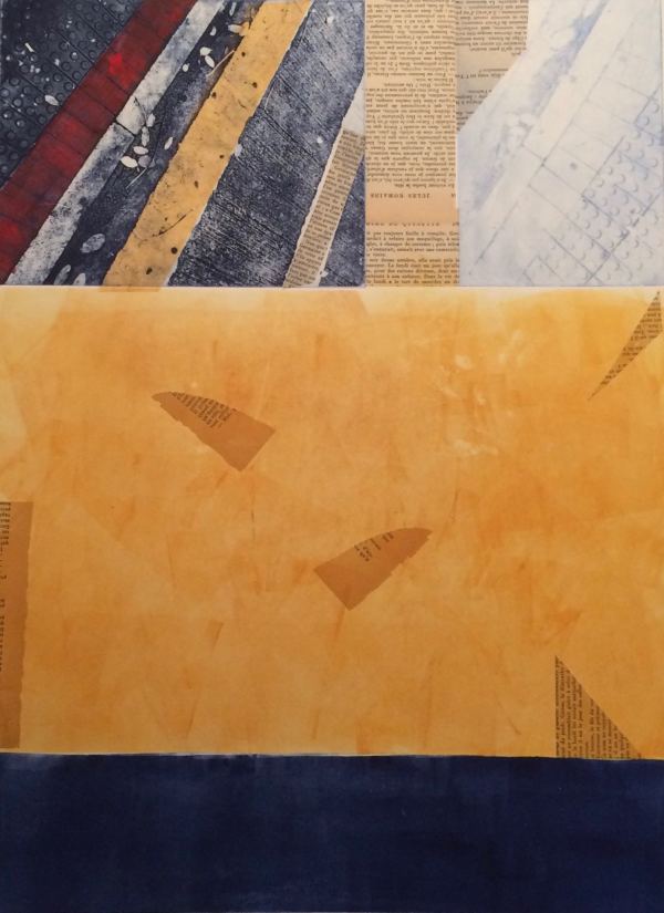 Urban Series Monoprint 06202016 by Harry Utter