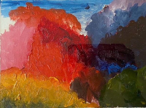 Lesnes Abbey Colour Study 3 by Ozlem Yikici